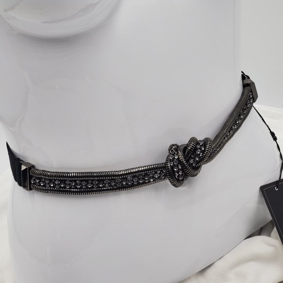 BCBGMaxAzria Knotted Rhinestone Belt - NWT - Picture 4 of 16